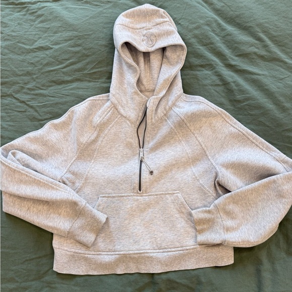 Lululemon Grey Scuba Oversized Half-Zip Hoodie - Picture 1 of 3